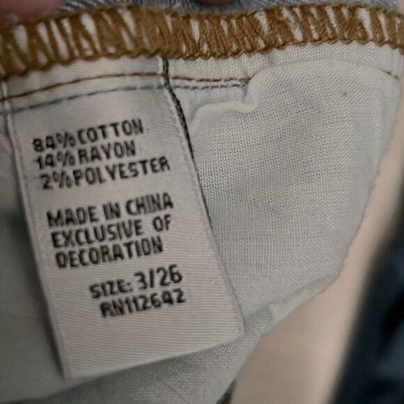 Balloon Barrel Jean Light wash Rigid Denim High Rise Oversized Blue Size 26 4 - Picture 8 of 8